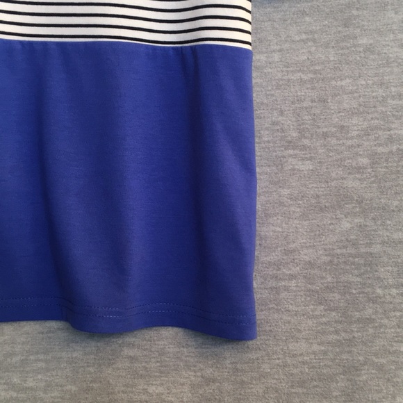 SHEIN CURVE Cruise Beachy Vacation Pool Nautical Spandex Stretch Boxy Fit Top - Picture 7 of 14